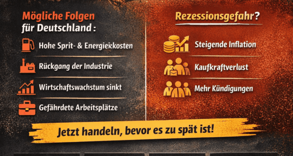 Ölpreis-Schock - Arbeitsmarkt betroffen Infografik